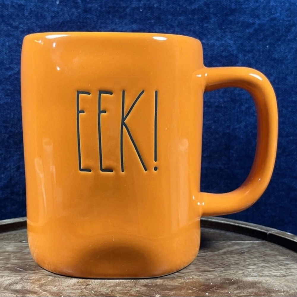 Rae Dunn Artisan Collection 216 Orange EEK! Mug